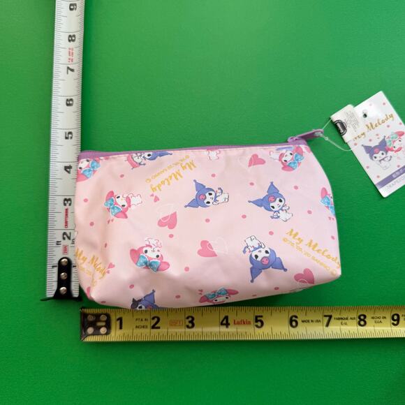 Kuromi My Melody Sanrio Daiso 6 Item Bundle Set Pink Bag Plush Keychains Blind - Picture 3 of 16